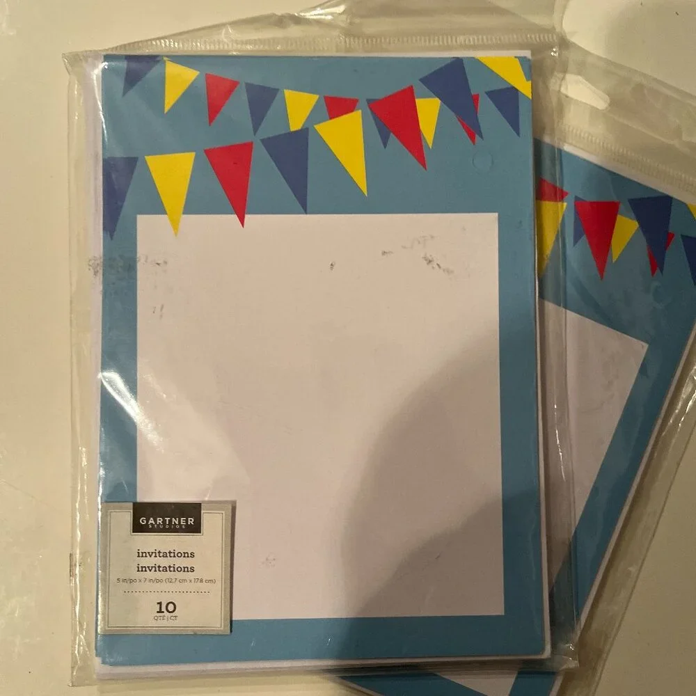Party Invitations‎ (5X7 by Gartner) (2 packages) (ps/x)
